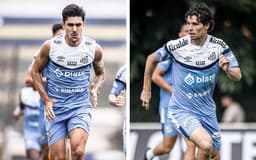 João Basso e Dodô - Santos FC - lesionados