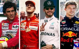 Senna, Schumacher, Hamilton e Verstappen