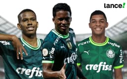 Estêvão, Endrick e Luis Guilherme &#8211; Palmeiras