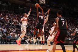 Miniatura da imagem: New York Knicks x Miami Heat (Foto: Issac Baldizon / NBAE / Getty Images via AFP)