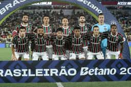 Miniatura da imagem: Time titular do Fluminense contra o Ceará, no Brasileirão (Foto: Lucas Merçon/FFC)