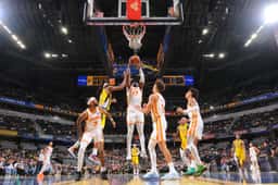 Miniatura da imagem: Indiana Pacers x Atlanta Hawks (Foto: Ron Hoskins / NBAE / Getty Images / Getty Images via AFP)