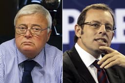 Ricardo Teixeira e Sandro Rosell (Fotos: Jorge Adorno e Fadi Al-Assaad/Reuters)