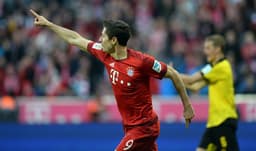 Lewandowski - Bayern de Munique x Borussia Dortmund (Foto: Christof Stache / AFP)