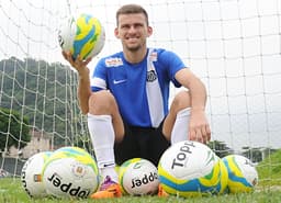 Lucas Lima - Treino do Santos (Foto: Ivan Storti/ LANCE!Press)