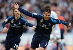 Cristiano Ronaldo abriu o placar na Galícia contra o Celta (Foto: AFP)