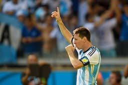 Lionel Messi - Argentina x Irã (Foto: Pedro Ugarte/ AFP)