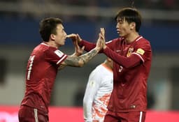 Yang Xu marcou cinco gols na goleada da China (Foto: AFP)