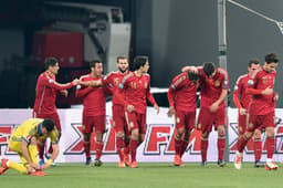 Ucrânia x Espanha - gol da Espanha (Foto: Genya Savilov/AFP)