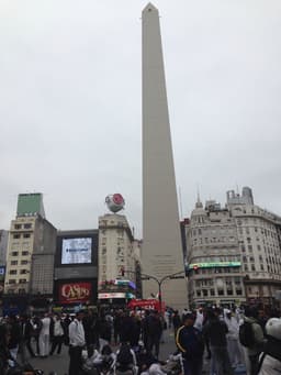 Protesto em Buenos Aires (Foto: Felipe Bolguese)