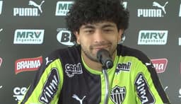 Luan cutucou Levir e pediu Guardiola no Galo pro ano que vem (Foto: Reprodução TV Galo)