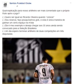 Santos defendeu Ricardo e alfinetou Rafael Marques