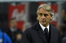 Roberto Mancini - Inter de Milão x Roma (Foto: Olivier Morin / AFP)