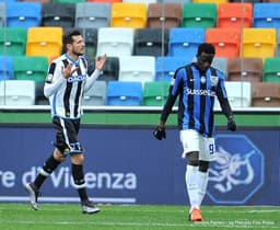 Thereau marcou um dos gols da Udinese (Foto: Reprodução / Twitter)