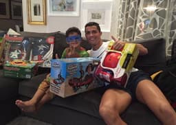 Cristiano Ronaldo e filho