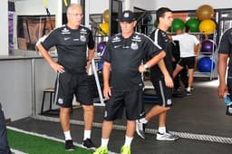 Dorival e preparador físico Celso de Rezende