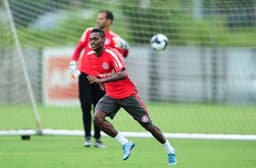 Marquinhos em seu primeiro treino no Internacional (Ricardo Duarte/Internacional)