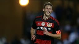 Kiessling - Bayer Leverkusen x Santa Fé - Florida Cup (Foto: Reprodução / Twitter)