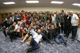 Delegação do Galo celebra a conquista da Florida Cup (Foto: Bruno Cantini/Atlético-MG)