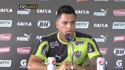 Giovanni Augusto coletiva de despedida do Atlético-MG