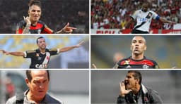 Montagem Vasco x Flamengo