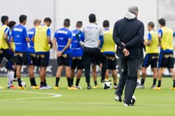 Treino do Corinthians - Tite (foto:Mauro Galvão)