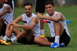 Treino Santos Longuini e Vitor Bueno (foto:Ivan Storti/LANCE!Press)