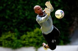 Jefferson durante treino do Botafogo (Foto: Vitor Silva/SSPress/Botafogo)