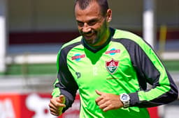 Diego Cavalieri - Fluminense treinando com a nova camisa