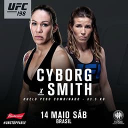 Cris Cyborg encara Leslie Smith no dia 14 de maio, pelo UFC 198 (FOTO: Divulgação)