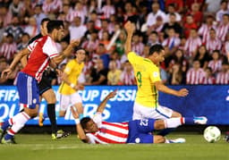 Eliminatorias - Paraguai x Brasil (foto:PABLO BURGOS / AFP)