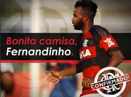 Fernandinho é confirmado como reforço do Flamengo (Foto: Reprodução/Twitter)