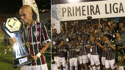 Confira as imagens da vitória do Fluminense sobre o Atlético-PR<br>