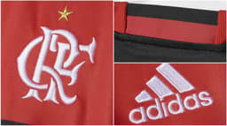 Montagem - Nova camisa do Flamengo