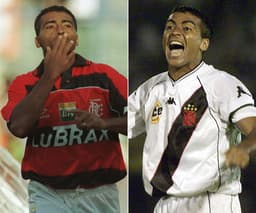 VIRA-CASACA: Romário foi revelado pelo Vasco, mas atuou pelo Flamengo&nbsp;