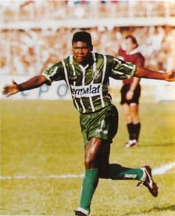 Cléber com o Palmeiras de 1996