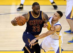 LeBron James e Stephen Curry - Golden State Warriors x Cleveland Cavaliers