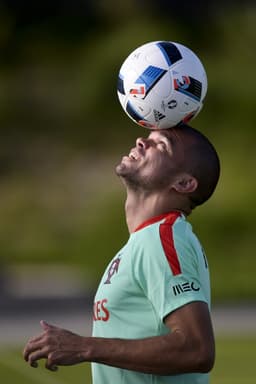 Pepe no treino de Portugal