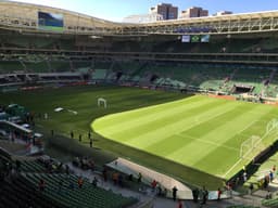 Allianz Parque antes de Palmeiras x Corinthians