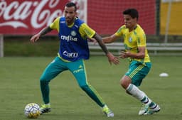 Leandro Pereira treinando com o grupo (FOTO: Cesar Greco/Palmeiras)