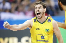 Brasil x França, Liga Mundial, Bruninho (Foto: Divulgação/FIVB)