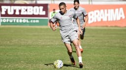 Wellington durante o treinamento do Flu nesta segunda-feira (Mailson Santana/Fluminense F.C.)