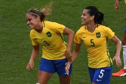 Brasil x China (Foto:AFP)