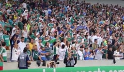 Torcida Palmeiras na Arena Baixada