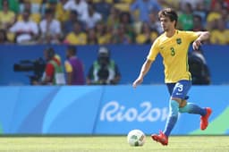 Rodrigo Caio em ação pela Seleção Brasileira nos Jogos Olímpicos do Rio&nbsp;