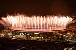 Maracanã na festa de encerramento. O adeus aos Jogos Olímpicos do Rio de Janeiro