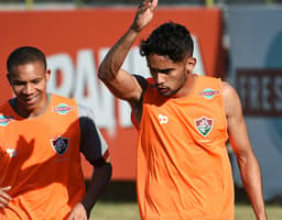 Gustavo Scarpa e Wellington: entrosamento dentro e fora de campo (Foto: Mailson Santana/Fluminense F.C.)