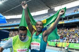 Ricardo Costa conquistou a primeira medalha de ouro do Brasil na Paralimpíada do Rio de Janeiro (Foto:AFP)