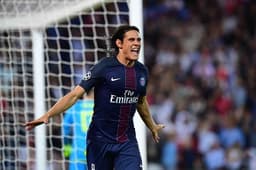 Cavani abriu o placar para o PSG (FOTO:AFP)