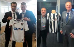 Presidentes dos clubes já posaram com as camisas que serão utilizadas em breve